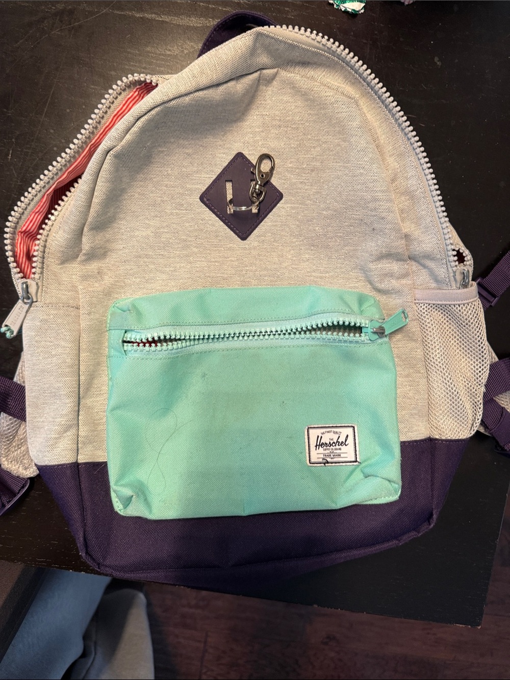 Herschel Supply Company Kids Backpack in Mint, Heather Gray & Plum